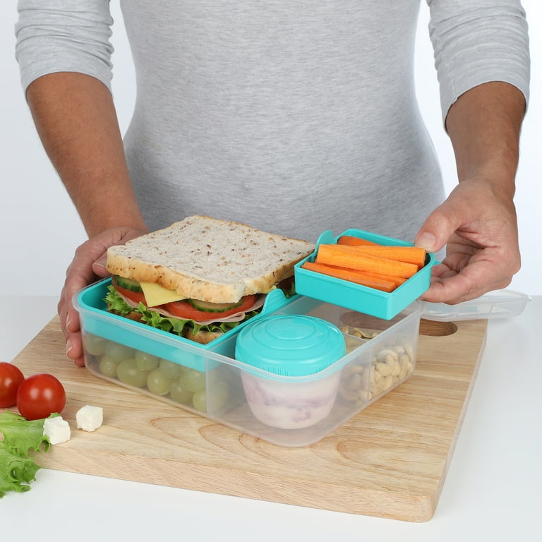 Sistema sistema heat and eat 4 rectangular food containers with
