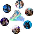 thumbnail image 5 of Light Up Shoes Men Women LED Shoes High Top Adult Light Up Sneakers Glow in The Dark Shoes with USB Recharging for Dancing Parties, 5 of 7