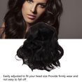 thumbnail image 3 of Black Long Curly Wigs, Medium Length Smoothing Long Curly Hair Wig Skin Friendly  for Daily Use, 3 of 7