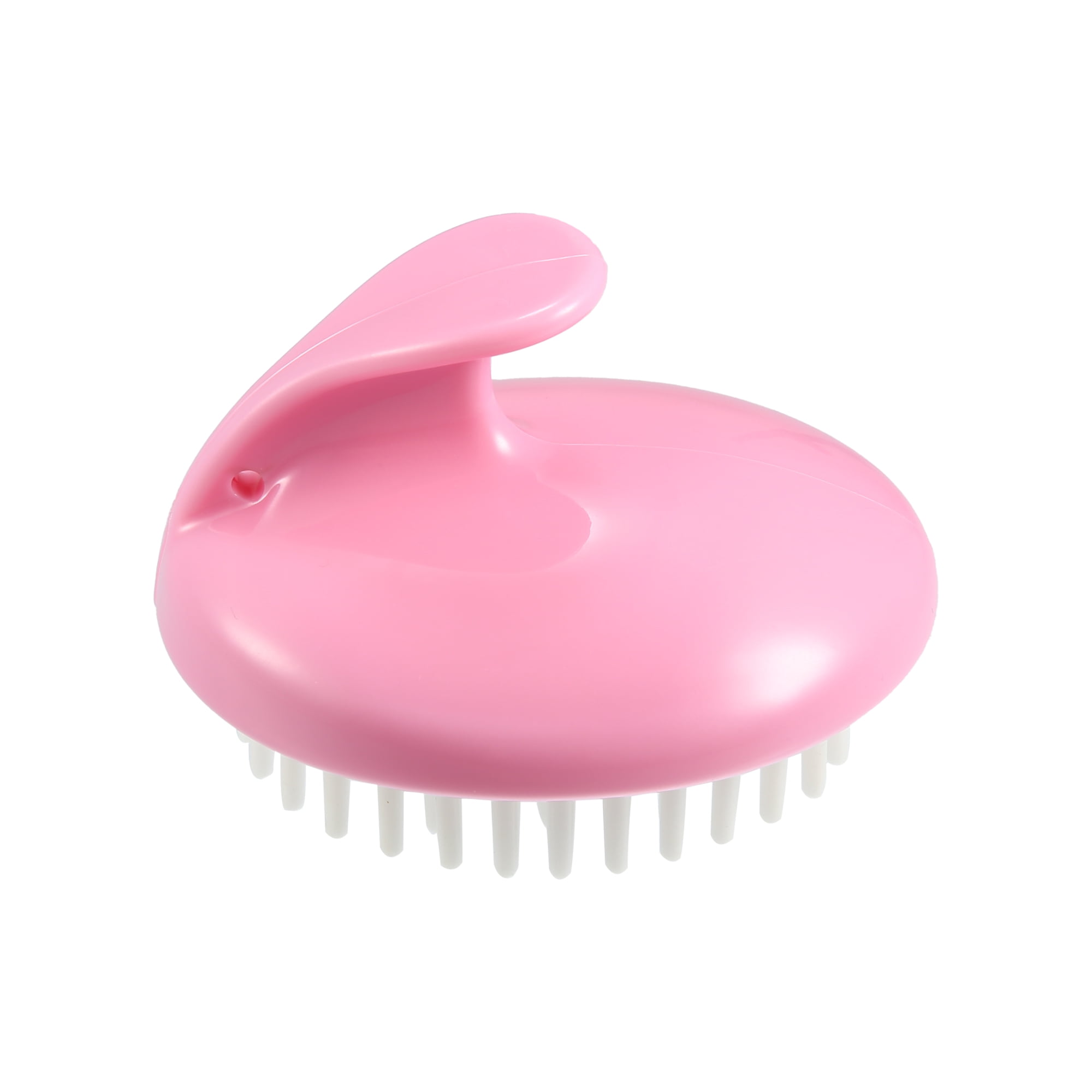 Handheld Scalp Massager with Multiple Trigger Points for Scalp Muscle Pain Ease TPR Pink White