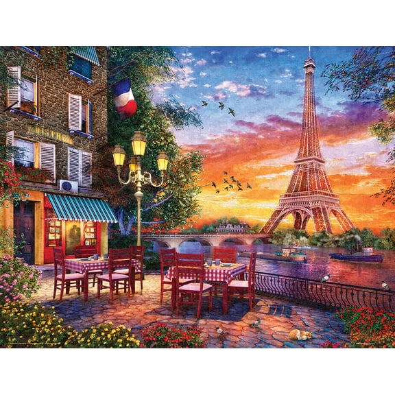 Springbok 500 Piece Paris Romance Jigsaw Puzzle for Adults - Made in USA, Premium Quality