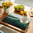 thumbnail image 2 of Placemat Ombre Blue Abstract Wave Placemats for Dining Table Modern Art Washable Table Mats for Party Kitchen Dining Decoration, 2 of 7