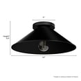 thumbnail image 6 of Hunter - Skyflow 1-light Matte Black,  , Dimmable, Modern Style, Cone Shaped, for Bedrooms, Bathrooms - 46022, 6 of 7