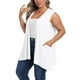 thumbnail image 5 of Tops bohemios sin mangas,Cárdigan sin mangas de talla grande, blusa de color liso con bolsillos, poliéster, ropa informal para mujer, sopatenor, 5 of 8