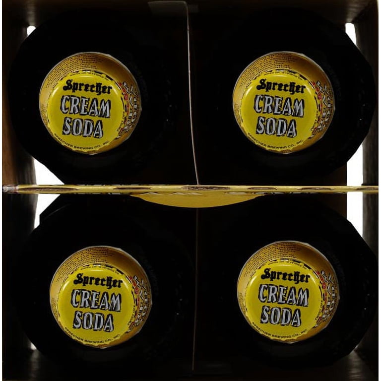 Sprecher Brewing, Craft Soda, 4 ea, Cream Soda in 16 oz bottles