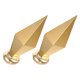 thumbnail image 1 of FOMIYES 2Ud Cabezal De Mástil Dorado De Aluminio Para Uso En Jardinería Y Ceremonias, 1 of 8
