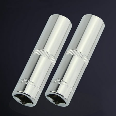 

Farfi 1/4In Deep Socket 8-19mm H-ex Nut Driver Wrench Car Repair Tool for Ratchet