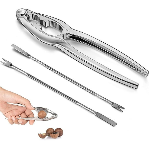 Stainless Steel Nut Cracker Set Lobster Cracker Crab Cracker Crab Claw(silver,1set)