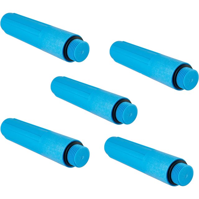 5Pack EFIELD Pex 1/2 Inch Bathroom Shower Test Plug, Blue Color