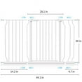 4.7inch Extensions for Extra Wide and Tall Baby Gate with AutoClose