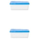 thumbnail image 2 of Yuarrent Dispensador de servilletas recargables impermeables a prueba de polvo para Hotel doméstico caja organizadora de servilletas Azul 2Conjunto, 2 of 6
