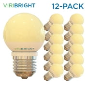 Viribright G15 Globe LED Light Bulb (12 pack), 25 Watt Equivalent, E26 Base, Cool White (4000K), 180 Lumens, 90  CRI