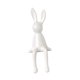 thumbnail image 4 of Estatua de conejo de cerámica, figura coleccionable de conejo, escultura creativa de mesa para Blanco, 4 of 9