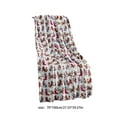 thumbnail image 3 of TUTUnaumb Christmas Blanket Soft Cozy Christmas Cat Blanket, Christmas Throw Blankets Nap Blanket for Couch Bed Home Decor Gifts, Fuzzy Warm Winter Cabin Throw Holiday Blanket, 27.5x39.3in-C, 3 of 6