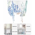 thumbnail image 6 of Ocean Botanical Tie Up Curtains for Window, Thermal Insulted Balloon Shade Adjustable Rod Pocket Curtains Valance Panels for Kitchen Bathroom Cafe 42 x 45 Summer Coastal Sea Blue Green Coral, 6 of 6