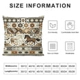thumbnail image 5 of COMIO Horse Throw Pillow Covers, Retro Exotic Ethnic Horse Pattern Cushion Case for Home Living Room Decor, Tribal Stripes Line Decorative Throw Cushion Case, 5 of 5