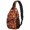 Thanksgiving Yellow Maple Leaf Pattern, variant on Thanksgiving Watercolor Leaf Berry Pattern Sling Backpack, Unisex Hiking Chest Pack with Side Mesh Pockets, Breathable Padded Back Gift Ideas for Holiday Birthday Gifts