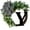 Y, variant on Tranfacy Flowers for Decoration,Outdoor Decor,26 Letters Decorative Wreath Door Hanging Home Decor Letters with Bow Knot Pendant Rattan Ring Wall Decoration Window Decoration Pendant