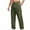 Army Green, variant on Plebaso Mens Casual Pants Elastic Waist Drawstring Cargo Pants Open Bottom Loose Trousers with Pockets