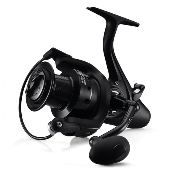 Moulinet BB 12+1 avec Double Traînée avant et Arrière, Moulinet de Pêche à la Carpe, Interchangeable Gauche Droite pour Eau Salée et Eau Douce