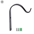 thumbnail image 6 of Luxtrada 4 Pack Wrought Iron Hangers Hooks, Outdoor Metal Small Planter Lantern Wall Hanging Hook Wall Bracket for Lantern Planter Bird Feeders Coat, 6 of 7