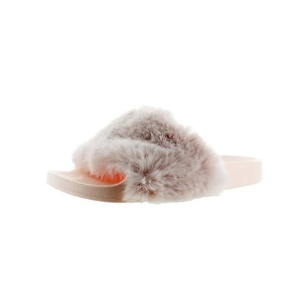 - Not Rated Womens Furby Faux Fur Casual Slide Sandals