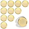 thumbnail image 2 of 10Pcs Brass Laser Engraving Blanks Blank Challenge Frosted Coin with Acrylic Protection Box - 40mm f, 2 of 5