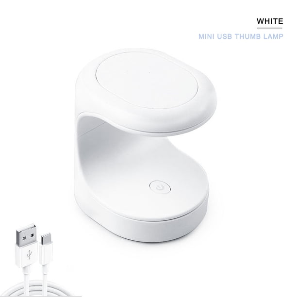 Xihbxyly Mini Lámpara de Uñas, Dispositivo de Fototerapia Portátil, Luz Led de Secado Rápido para Esmalte de Uñas, Diseño Compacto para Gel y Esmalte, Cuidado de Uñas En Casa, Ideal para Amantes de L