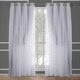thumbnail image 3 of Yipa Bedroom Blackout Window Curtain,Grommet Room Darkening Curtain For Living Room,Solid Color Eyelet Ring Top Window Drapes(1 Piece 52 inch Width Curtain Panel) Light Gray Width:52"x Length:96", 3 of 3