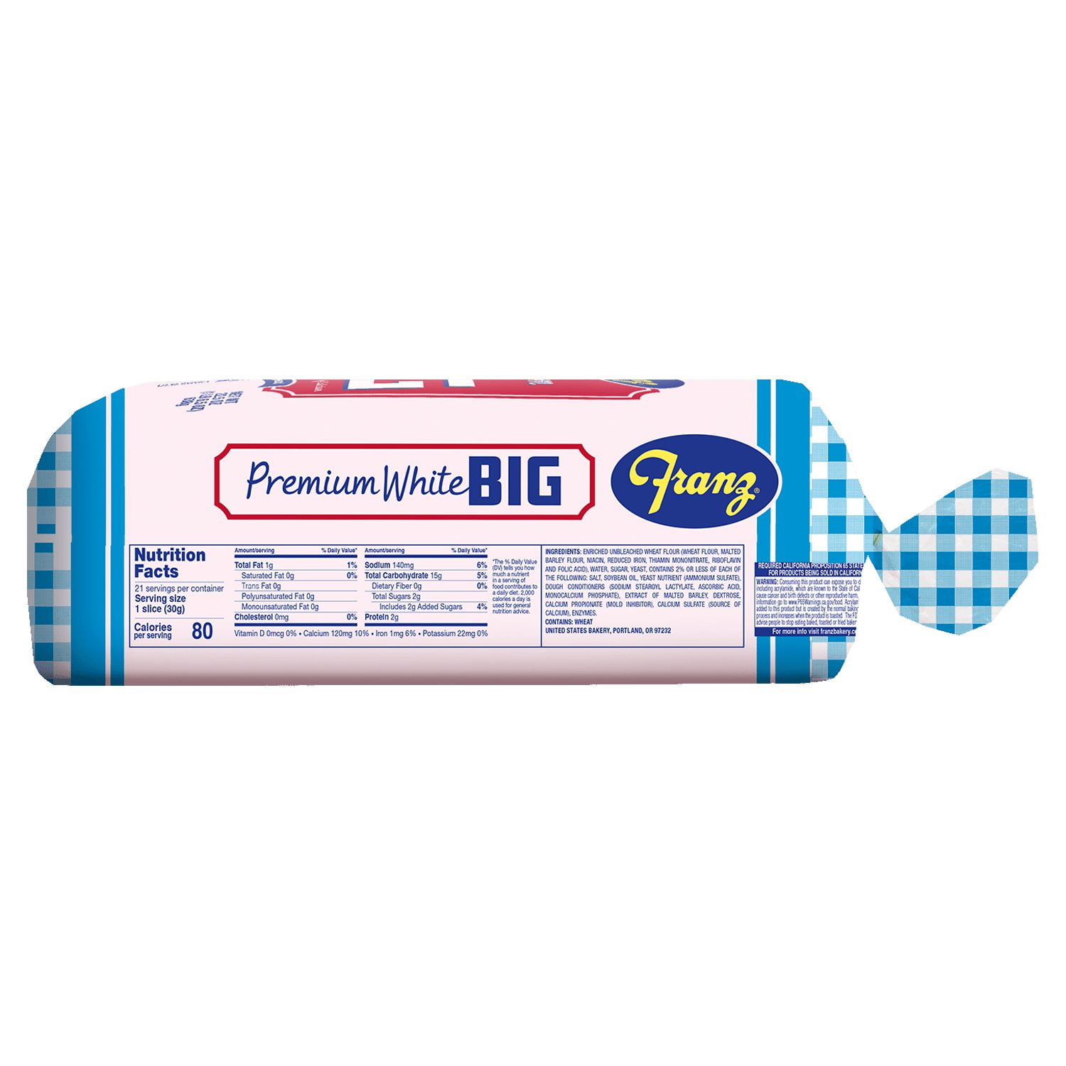 Franz Premium Big White Bread, 22.5 oz