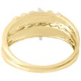 thumbnail image 4 of 10K Yellow Gold Diamond Engagement Ring Wedding Band Trio Bridal Set .10 Ct., 4 of 9