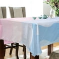 thumbnail image 5 of Yayeee Tablecloths 60" x 90" Rectangle Wrinkle Resistant Party Table Cover, Light Pink Stripes, 5 of 8