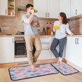 thumbnail image 6 of 2-Piece Kitchen Rugs Set Non-Slip Mats Carpet Floor for Kitchen, Bathroom (19.7"x27.6" & 19.7"x47.2") Seashells and Bows, 6 of 7
