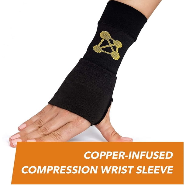 CopperJoint Compression Wrist Sleeve Copper Infused Wrist Brace