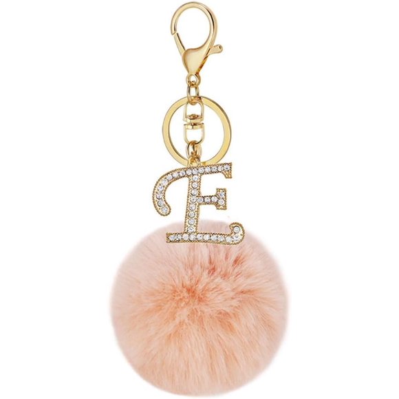 Letter Keychain,26 Letters A-Z Decorative Letter Keychain,Name Keychain for Women Girls Men Teenager Gift