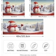 thumbnail image 4 of GZHJMY Snowman Satin Pillowcase, Soft Breathable Silk Pillow Case with Envelope Closure for Hair and Skin, Queen Size 30 x 20 Inch Home Decor, 4 of 7