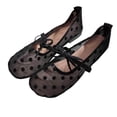 thumbnail image 3 of WAVSUF Ballet Flats for Womens Polka Dots Spring and Summer Round Toe Casual Comfort Dating Shoes Black 9, 3 of 10
