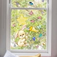 thumbnail image 1 of RV Pegatinas para ventanas: 1 magníficas pegatinas electrostáticas decorativas con el motivo El conejo atrapa la mariposa para evitar que los pájaros golpeen las ventanas, 1 of 5