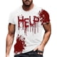 thumbnail image 1 of Playeras Interiores Para Hombre, Blusa Informal De Verano Con Estampado De Empalme De Color Para Hombre, Camiseta De Manga Corta Con Cuello Vuelto, 1 of 5