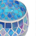 thumbnail image 3 of Purple Blue Mosaic Glass Candle Holder Romantic DIY Scented Candle Cup Tea Light Stand for Living Room, 3 of 4