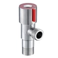thumbnail image 1 of Advancent Fregadero de inodoro Recableght, válvula angular de acero inoxidable, parada de agua caliente fría, Material de alta calidad, Juegos de accesorios de baño rojo, 1 of 6