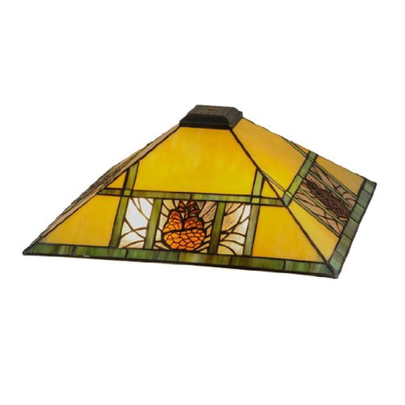 17"Sq Pinecone Ridge Shade