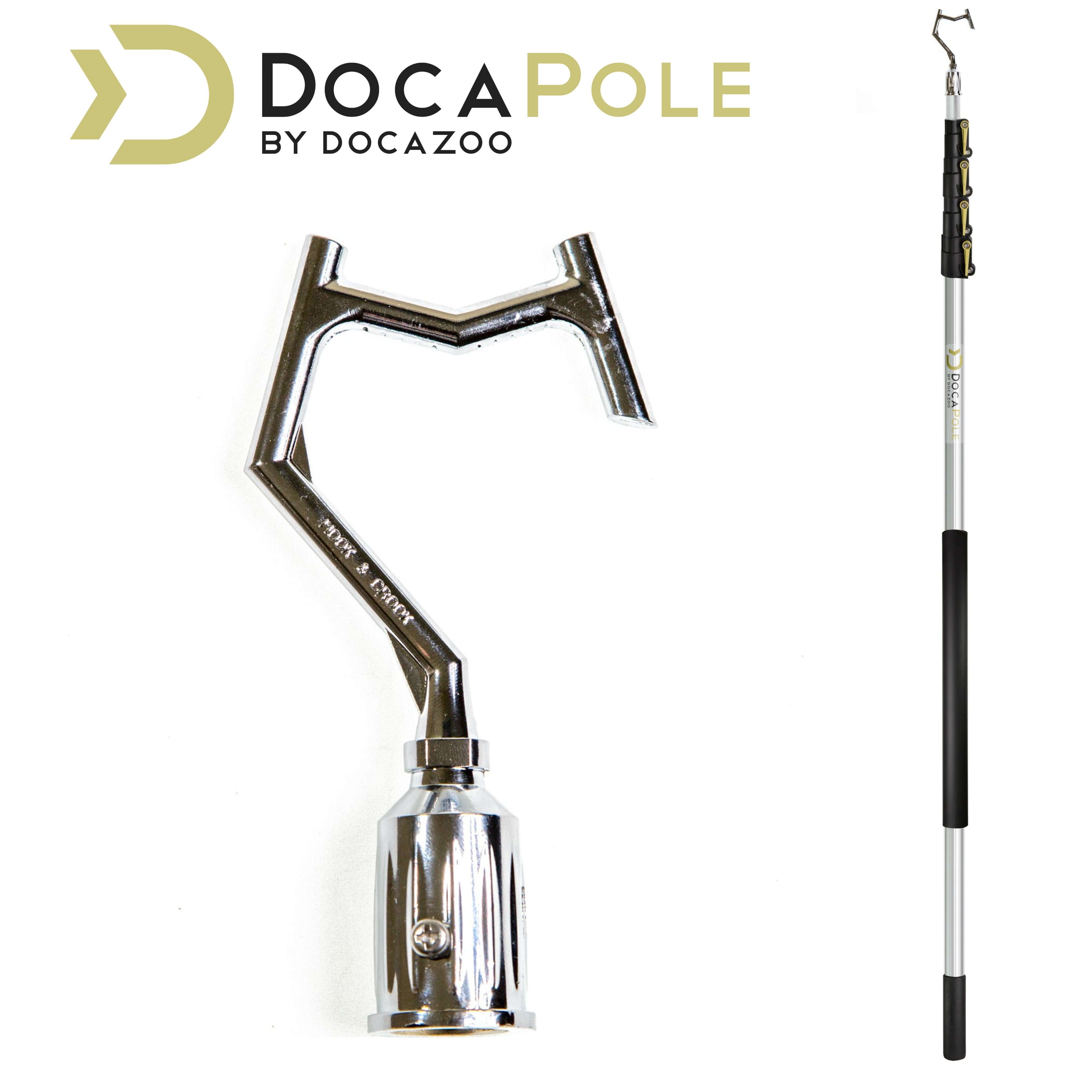 DOCAZOO DocaPole 730 Foot Pole Hook Extension Pole Boat Hook Pole