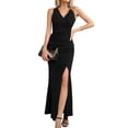 thumbnail image 1 of Vestido largo de mujer, vestido de fiesta, vestido cruzado, vestido de verano, vestidos de noche, 1 of 6