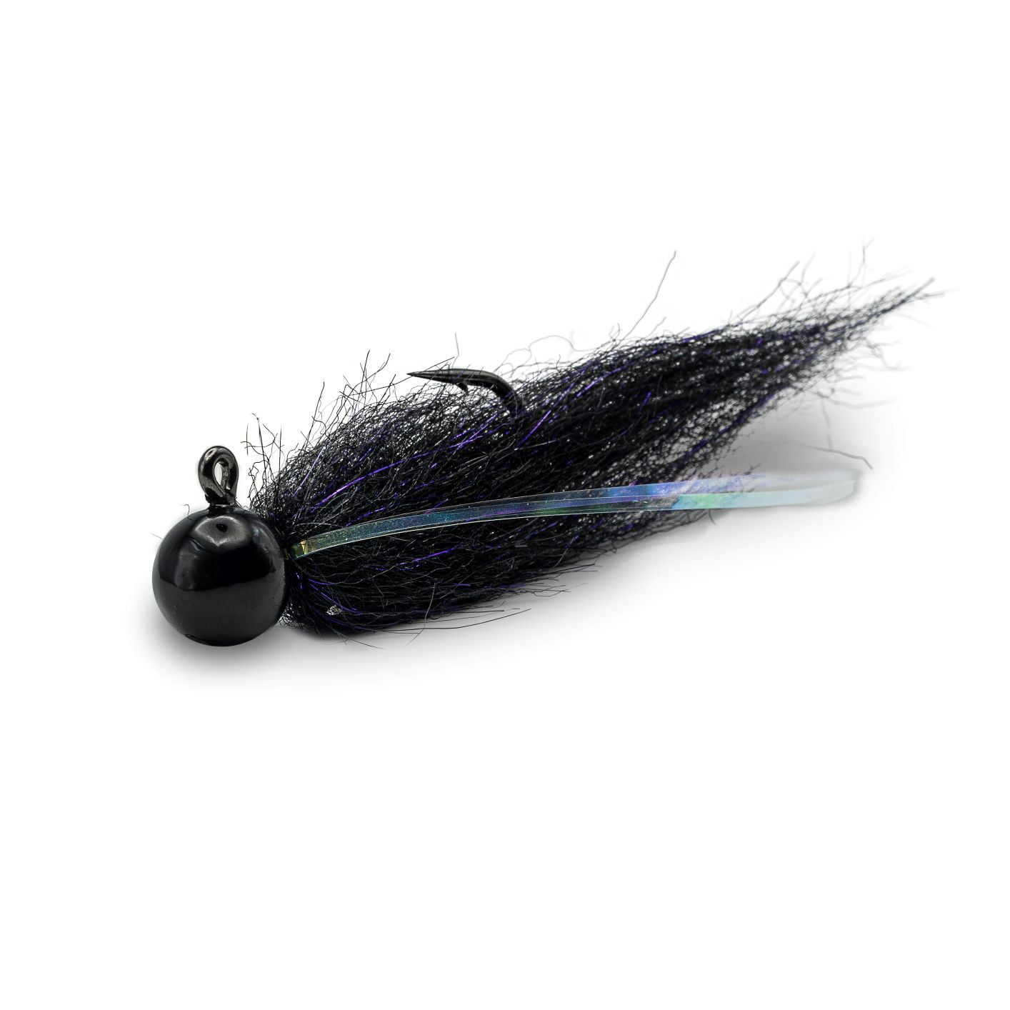 (2 pack) Mustad Tailout Twitcher Jig, 3/4oz, Black-Anadro Black-Mystic Black