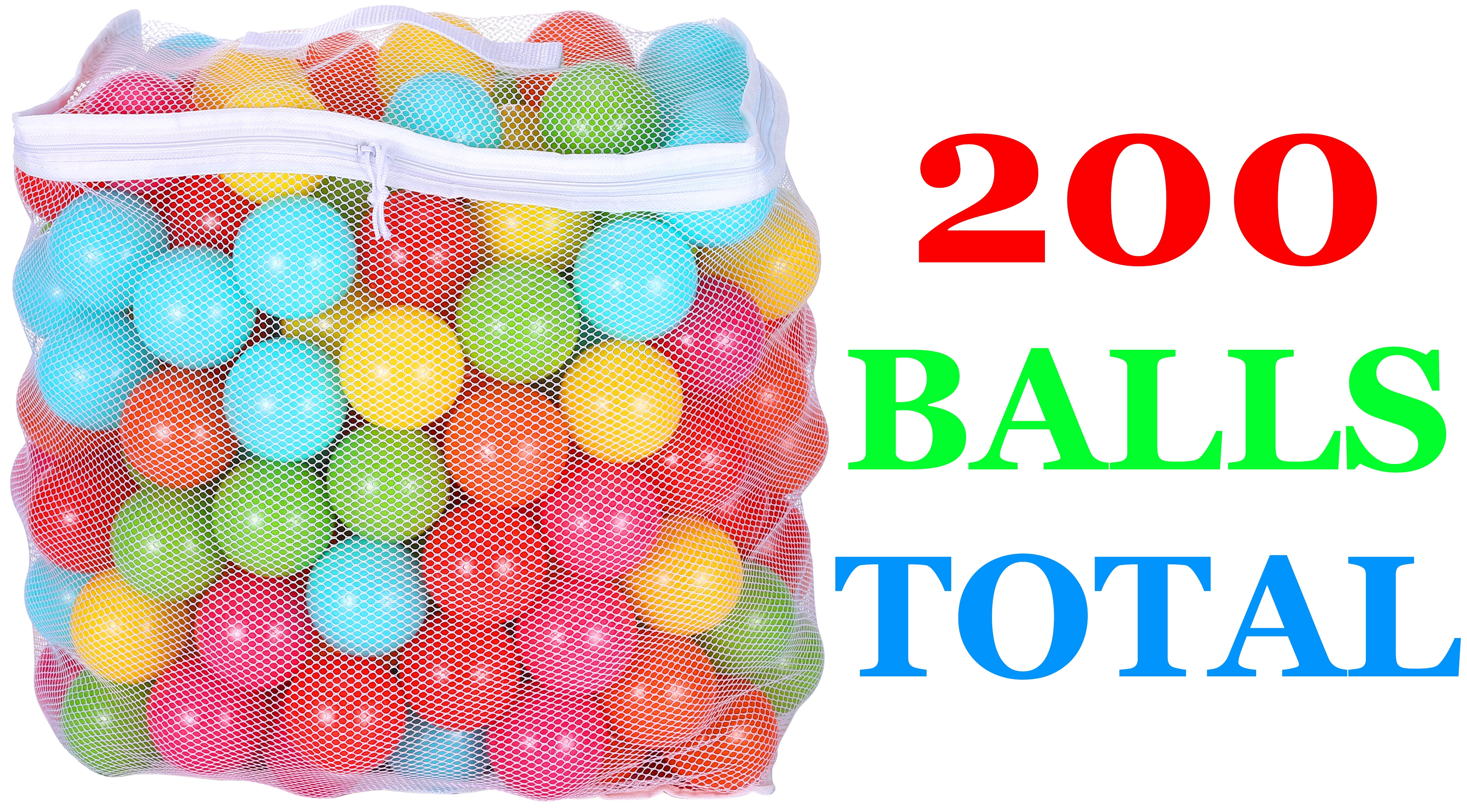 Sporwmt Phthalate Free BPA Free NonToxic Crush Proof Play balls Pit