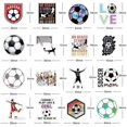 thumbnail image 4 of Calcomanías de fútbol-50 Uds. Calcomanías adhesivas impermeables para niños, adolescentes y niñas, pegatina de moda estética duradera única perfecta para ordenador portátil Pho, 4 of 5