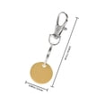 thumbnail image 2 of HOOWIFFY 3Pcs Portable Metal Ring Shopping Cart Token Keychain Alloy Coin Holder for Shop Use, 2 of 8