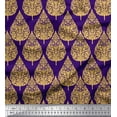 thumbnail image 1 of Soimoi Poly Georgette Fabric Floral & Flying Swan Block Decor Fabric Printed Yard 42 Inch Wide, 1 of 3