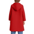 thumbnail image 7 of Byoo Boys Button Down Hooded Coat Classic Solid Color Fall Winter Windproof Warm Jacket for Kids, 7 of 7